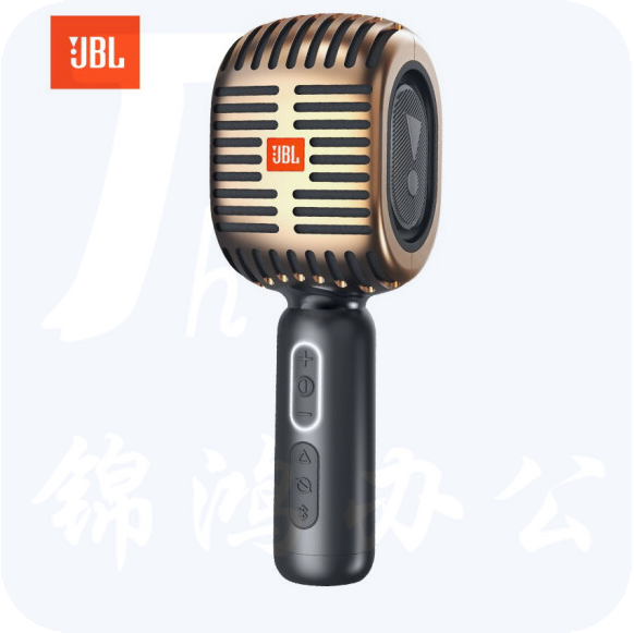 JBL KMC600 蓝牙无线麦克风 全民K歌话筒音响音箱一体麦克风   玫瑰金