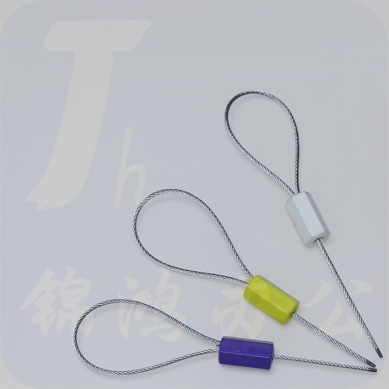 一次性钢丝封条  带防盗封铅锁扣  货号：TX