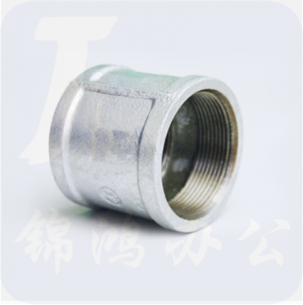 赣玛 玛钢国标管箍DN25内丝直通1寸接头管古