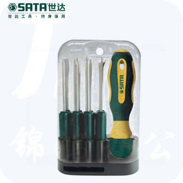 世达（SATA）10件可换头螺丝批组套货号09345