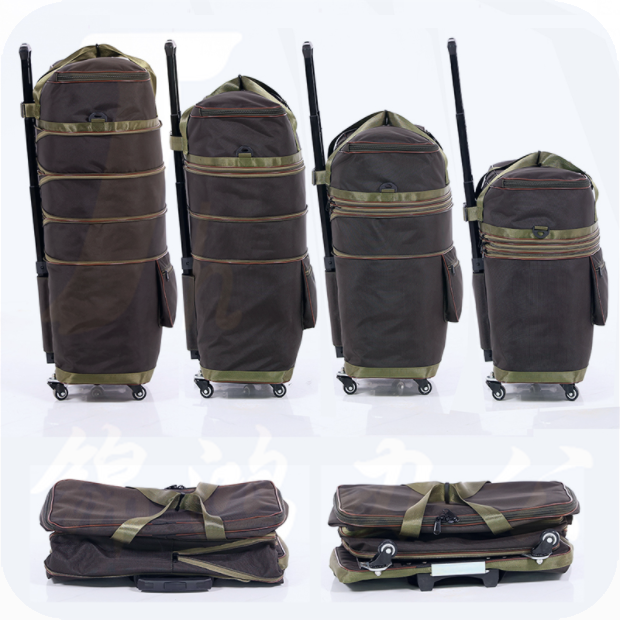 大号 咖啡色出差旅行包 拉杆可航空托运包 上学行李包