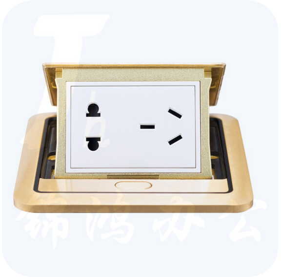 开关插座 五孔地插 隐藏弹起式铜地插防水地插    货号：JC