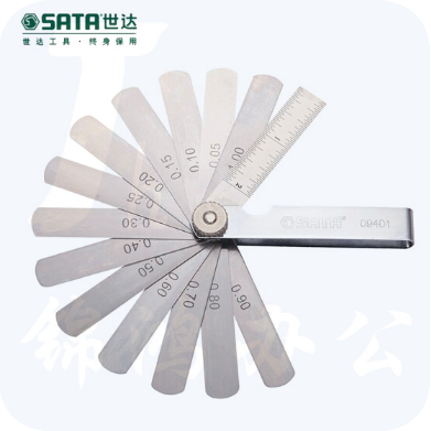 世达（SATA）14件套塞尺0.05-1.00MM货号09401