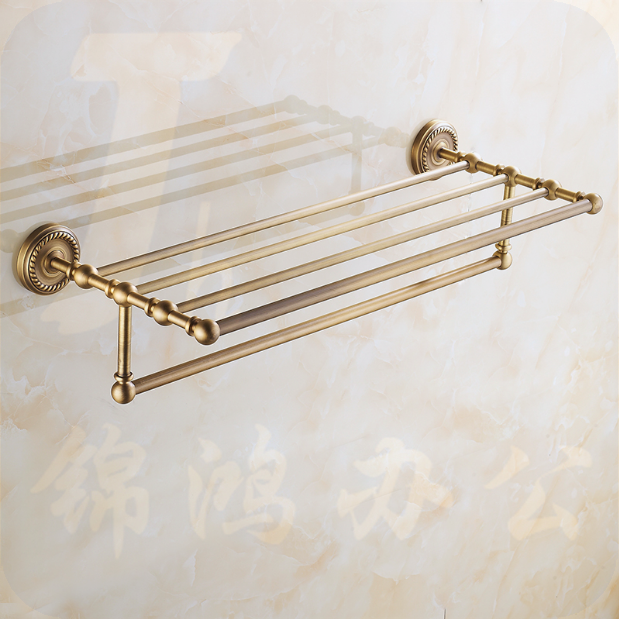 辉煌（HHSN）5J6812-MGG  仿古浴巾杆 全铜毛巾杆 欧式卫浴挂件毛巾杆 浴室五金挂件