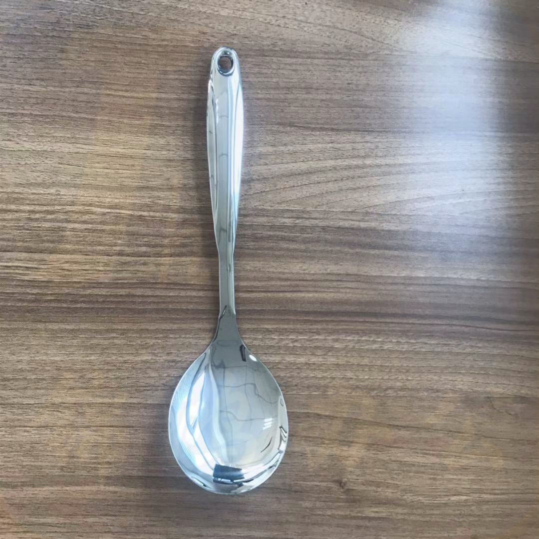 巨联（JULIAN）不锈钢餐勺  饭勺  适用于食堂 饭店等
