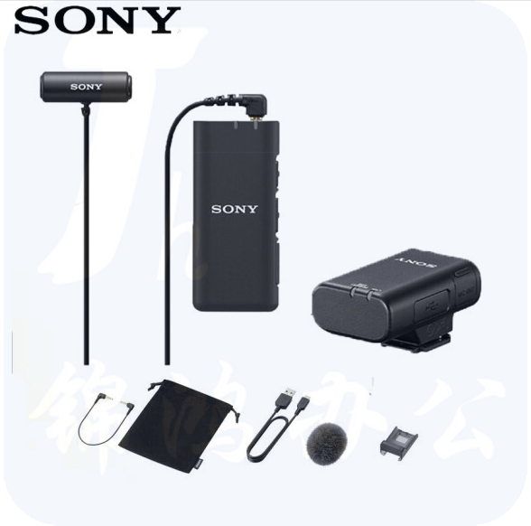 索尼（SONY） ECM-W2BT无线麦克风+ECM-LV1立体声领夹麦克风套装  货号：JC