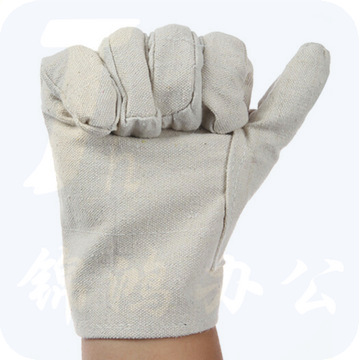  劳工 24线帆布手套 劳保手套