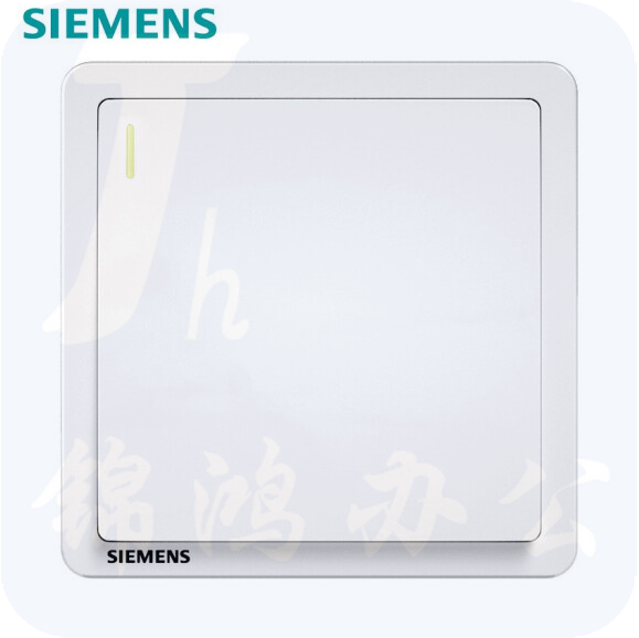 西门子（SIEMENS）开关面板 墙壁大面板开关 致典白色 一开单控开关  货号：ZF