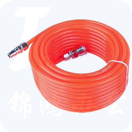 明达（MINGDA）橙色5＊8＊15M（配接头） 风管气管气动软管空压机软管