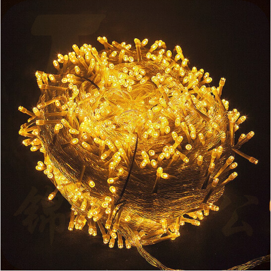 LED小彩灯 七彩  插电款-20米 200灯闪灯串灯满天星户外七彩变色霓虹灯