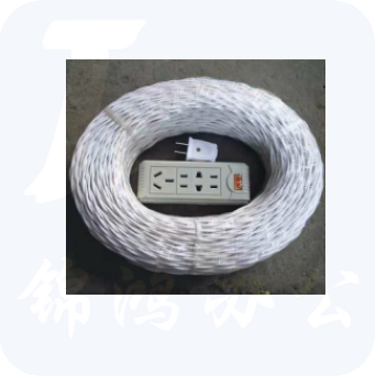 巨联（JULIAN）0.75 花线，胶对线，电线（不含图片中的插座，插头）95米/盘