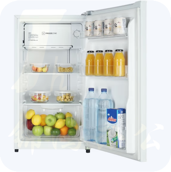 海尔（Haier）冰箱90升小型家用租房办公室床头冷藏保鲜单门冰箱