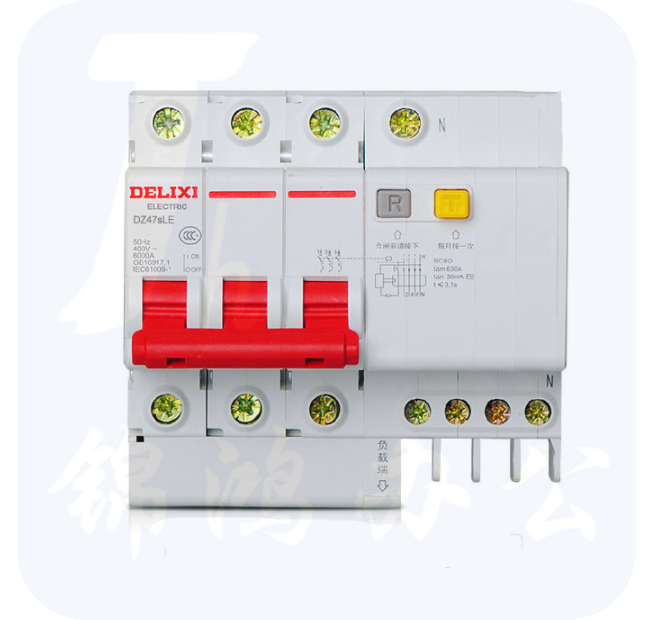 德力西 DZ47SLE-3P+N D型 50A (拼装) 漏电保护断路器