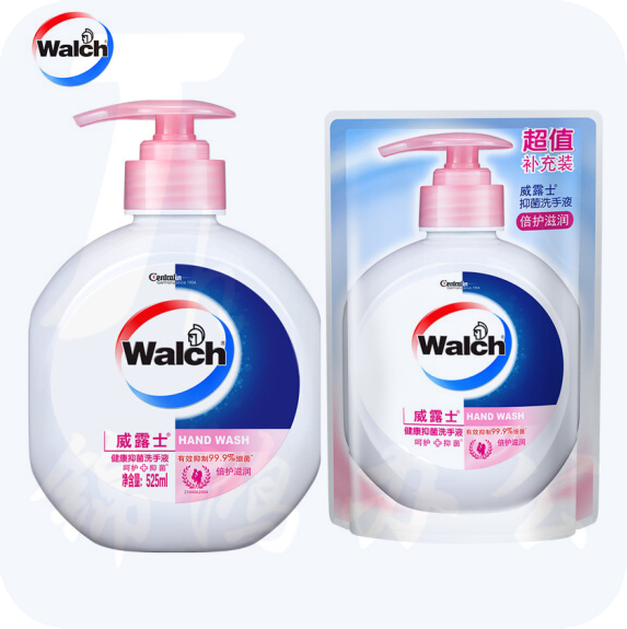 威露士 健康抑菌洗手液(倍护滋润)525ml瓶装+250ml袋