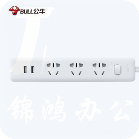公牛接线板GN-UUA123 1.5米移动插排 插座