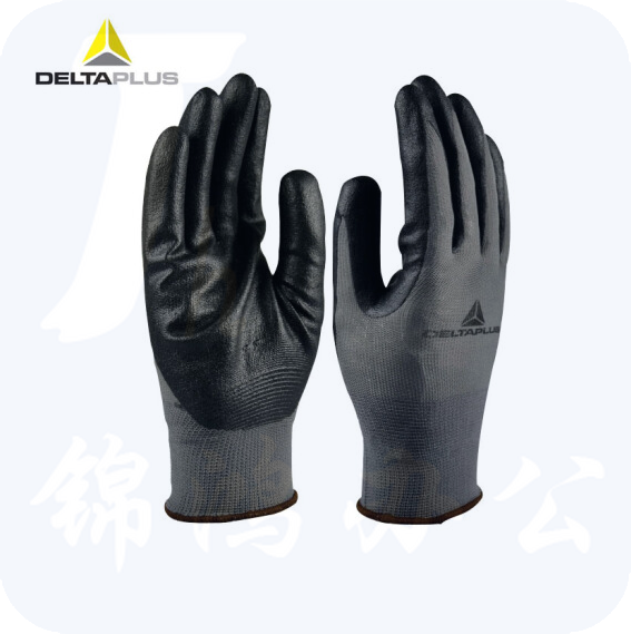 代尔塔 201723 劳保丁腈涂层针织手套防切割透气耐磨防滑