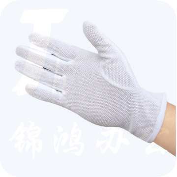 谋福 93692 防滑礼仪手套 均码 白色 10付/包