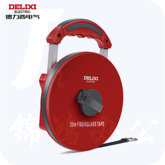 德力西 玻璃纤维卷尺 30m 测量尺 工程测量皮卷尺  货号：WY