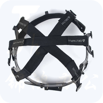 代尔塔 102024 织带按钮安全帽衬里 HARNESS5 黑色 10包/箱 头部防护