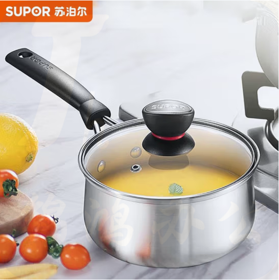 苏泊尔 ST18H1 18cm 304不锈钢奶锅煮面锅