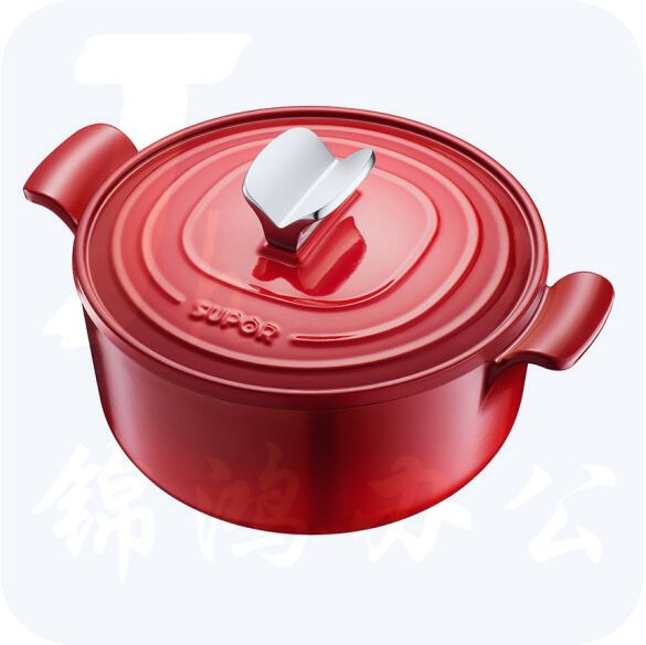 苏泊尔 FLT22A1 珐琅经典圆形炖锅 樱桃红