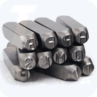 三山（SANSHAN）4mm ZM ZM5钢印字母A-Z  手敲字母钢印 字模 冲皮具钢字母  字头刚印钢字母 钢字母
