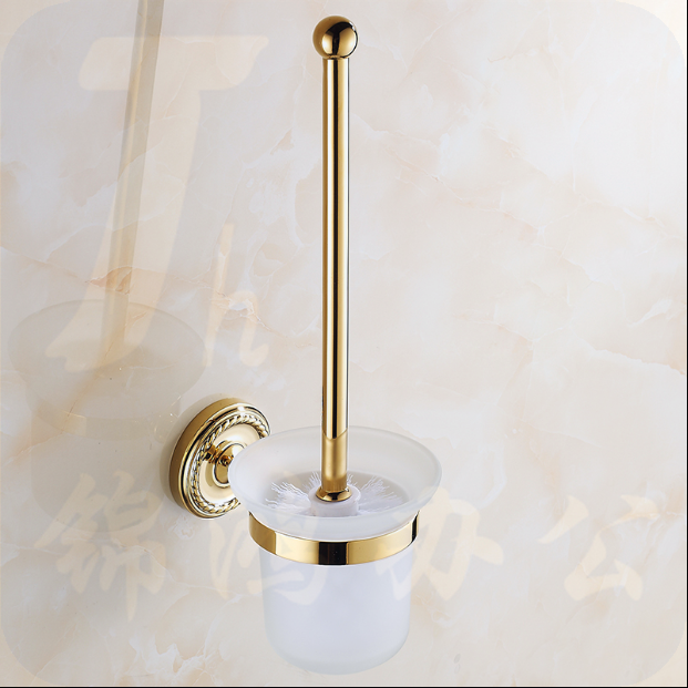 辉煌（HHSN）5J6811-MGG  全铜马桶刷 全铜欧式镀金 厕所刷 马桶刷套装 清洗三件套 马桶杯
