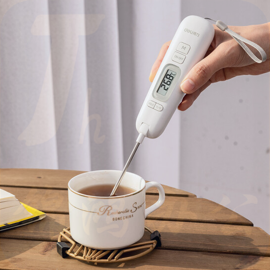 得力 8899 便携高档款食品温度测量探针(白)(只)