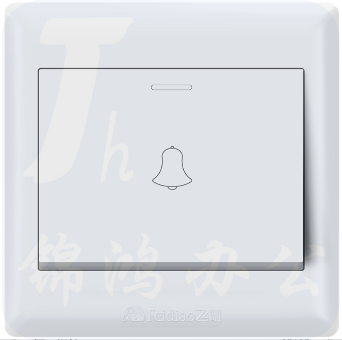 飞雕 门铃开关 有线叮咚门铃按钮 自复位面板正品E5-ABW墙壁开关