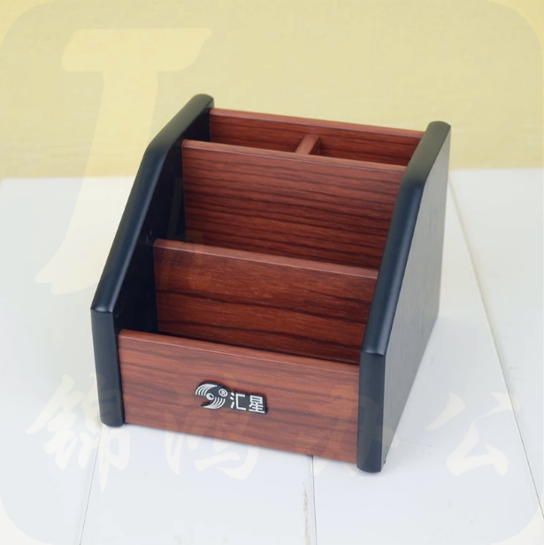 木质笔筒  多功能桌面笔筒 HX-1010   货号：JC