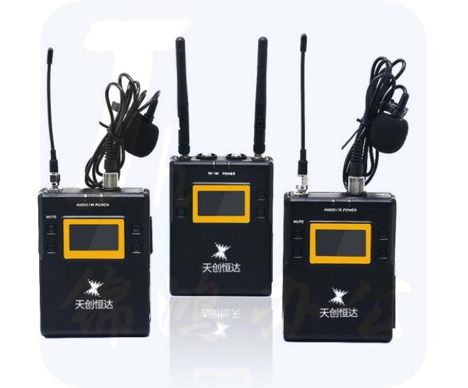 天创恒达 TCHD102无线麦克风 一拖二 小蜜蜂领夹式话筒麦克风