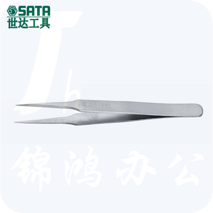 世达（SATA)   03105	微尖头镊子115MM