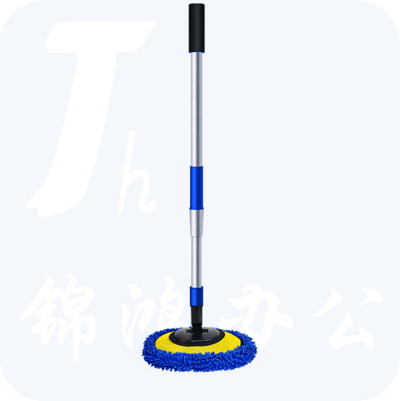 洗车拖把 刷车刷子软毛不伤汽车用擦车工具 2019升级款雪尼尔可伸缩长杆洗车刷(蓝色)