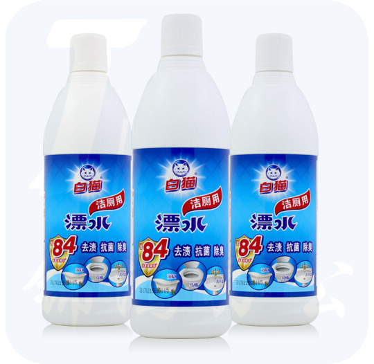 白猫 洁厕用漂水700*3瓶洁厕液马桶清洁剂厕所卫生间清洁剂洁厕净 洁厕用漂水700*3瓶