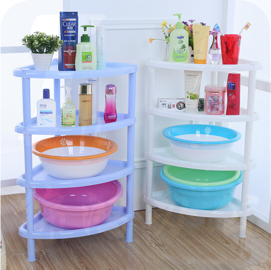 四层塑料组装角栏 多用置物栏  47*35*70cm