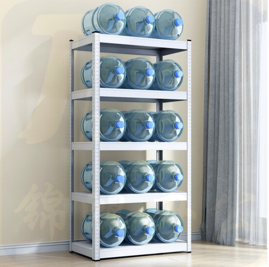 白色 五层置物 落地白色超市金属  尺寸：70*40*179