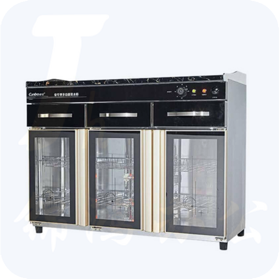 康宝（CANBO）ZTP400T-2 296L立式三门不锈钢红外线臭氧高温消毒柜