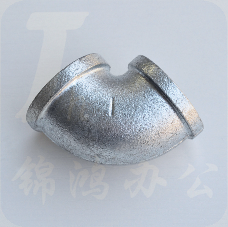 赣玛（GANMA）玛钢管件90度镀锌弯头