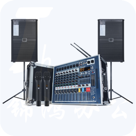 雅马哈【YAMAHA】 8/12路调音台带航空箱大功率数字效果器混响 15寸 800W音箱  货号：JC