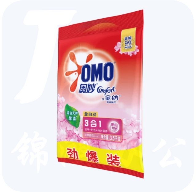 奥妙洗衣粉3.5kg含金纺馨香全自动洗衣粉