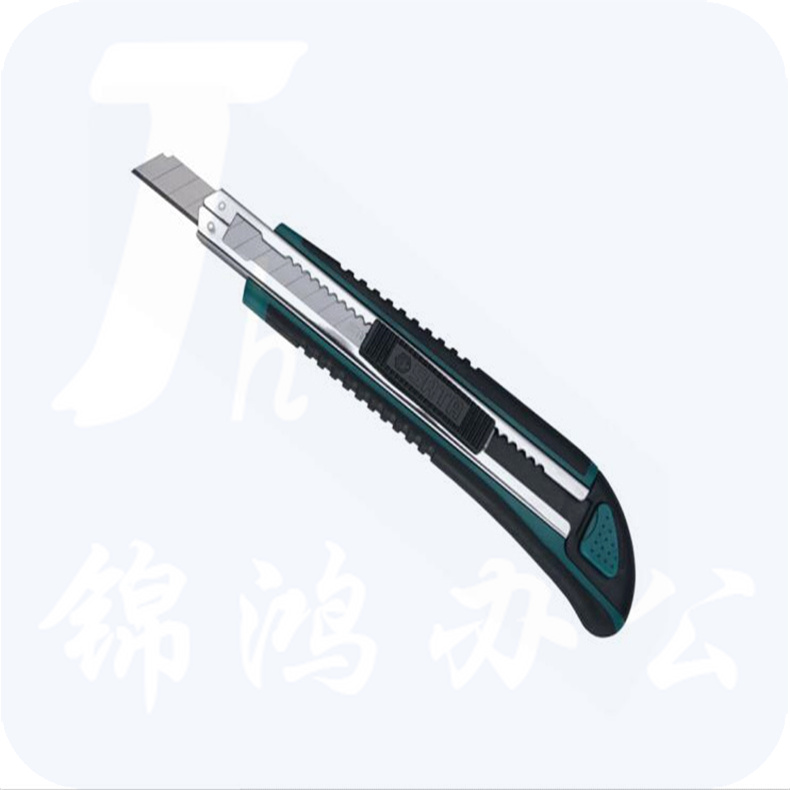 世达（SATA）橡塑柄推钮美工刀13节9x80MM   93427