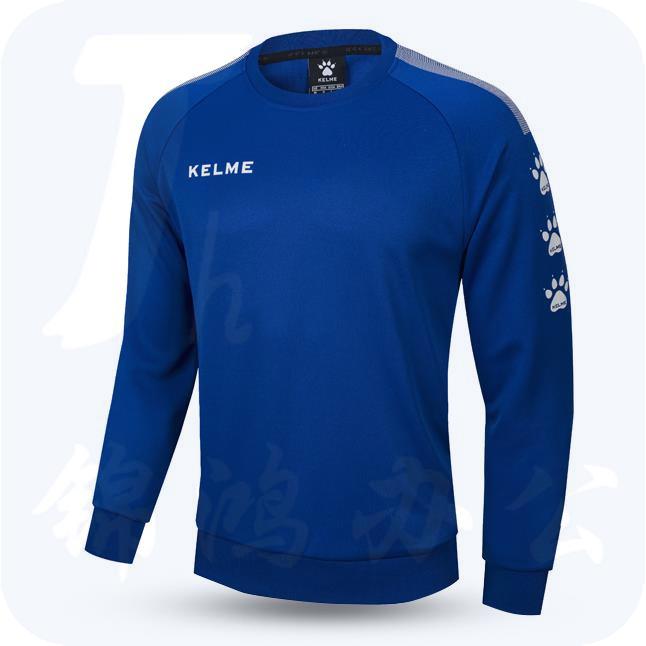 卡尔美 KELME  针织圆领足球卫衣 长袖足球服秋冬训练服运动上衣3891370