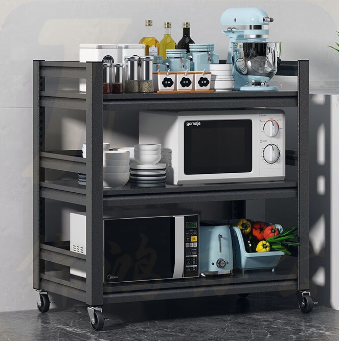 不锈钢厨房收纳架 3层加厚  货号：JC