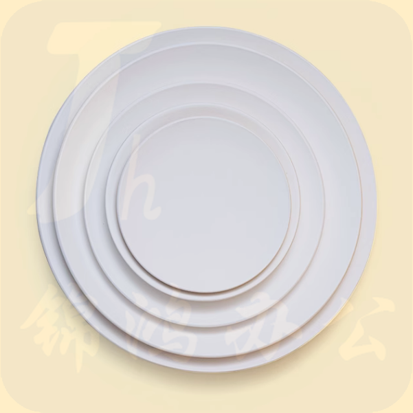 素坯高白泥盘子 10寸 10个/箱 货号：JC