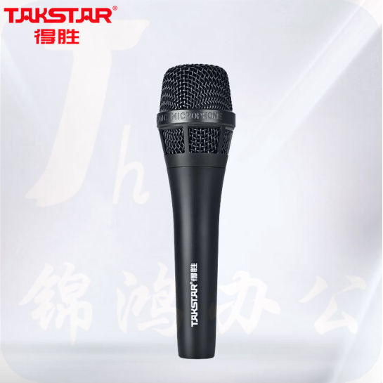 得胜（TAKSTAR）GH1有线动圈麦克风 舞台演出吉他弹唱K歌专业录音户外直播专用话筒 黑色