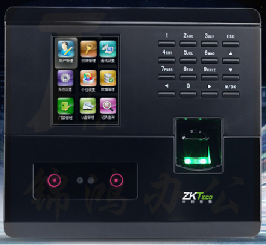 中控 S202PLUS  2.8英寸 168mm*30mm*151.5mm  人脸识别考勤机 打卡机