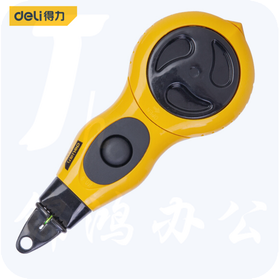 得力(deli) 便携式墨斗木工弹线器自动回线不漏墨15米 DL23