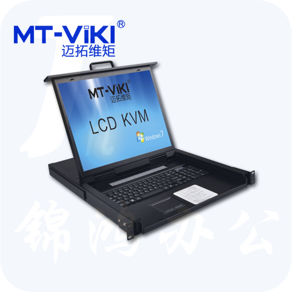 迈拓维矩（MT-viki）19英寸LCD液晶显示屏多电脑kvm切换16口USB自动vga机架式 MT-1916UL-IP 19寸LCD 十六进一出