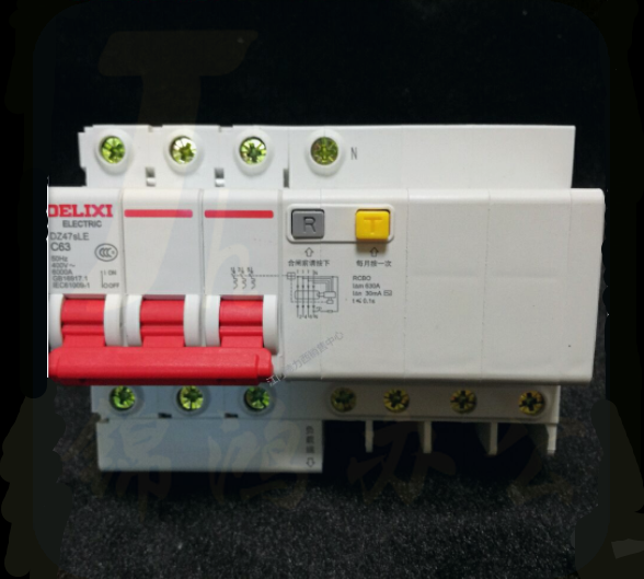 德力西 DZ47SLE-3P  C型 63A  (拼装) 漏电保护断路器