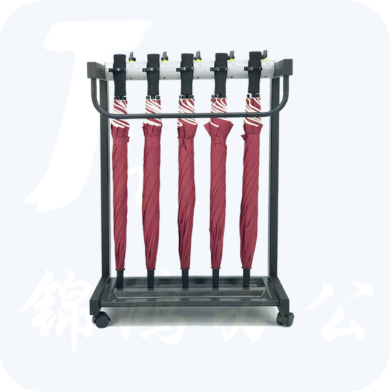 雨伞架  便民挂伞架 加固5头+5把23寸直柄伞